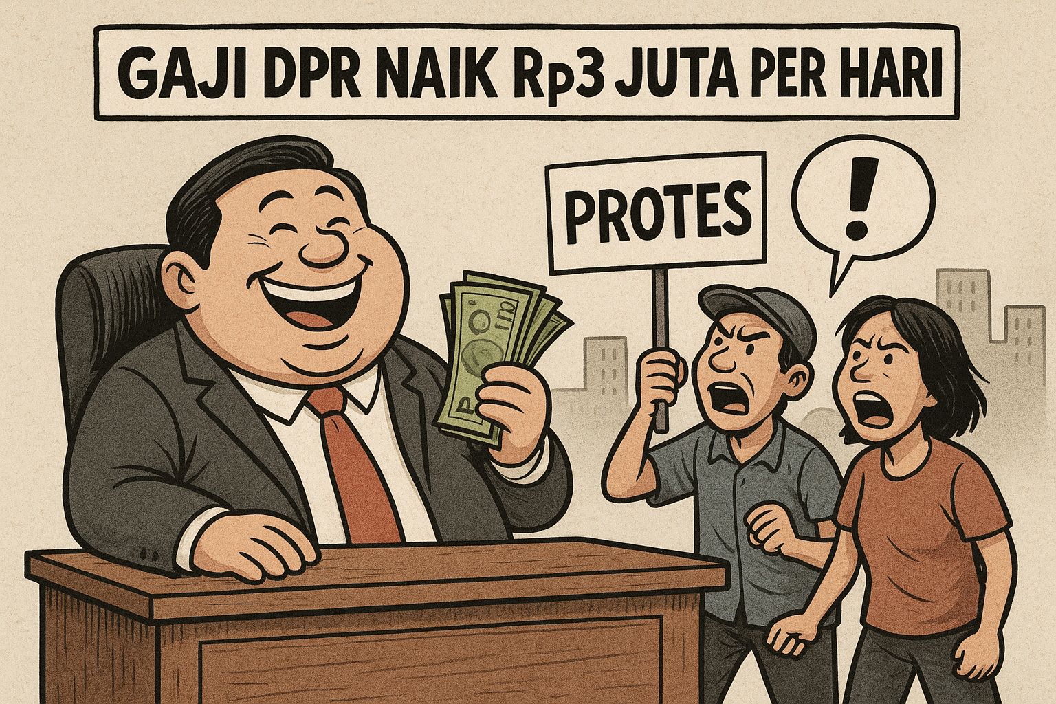 Gaji DPR Naik Jadi Rp3 Juta per Hari, Publik Ramai Menyoroti Kesenjangan