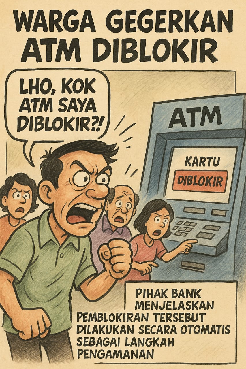 Satu Warga Taman Geger ATM Diblokir, Ternyata Ini Penyebabnya