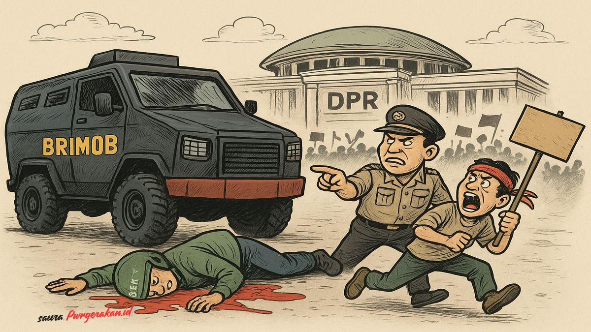 Demo di DPR Ricuh, Pengemudi Ojol Tewas Terlindas Kendaraan Brimob