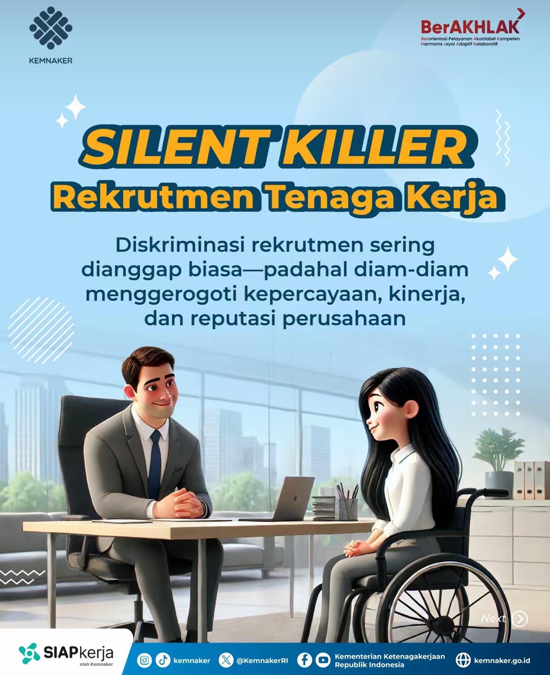 Menteri Ketenagakerjaan Himbau Calon Pekerja Waspadai “Silent Killer” dalam Rekrutmen Tenaga Kerja