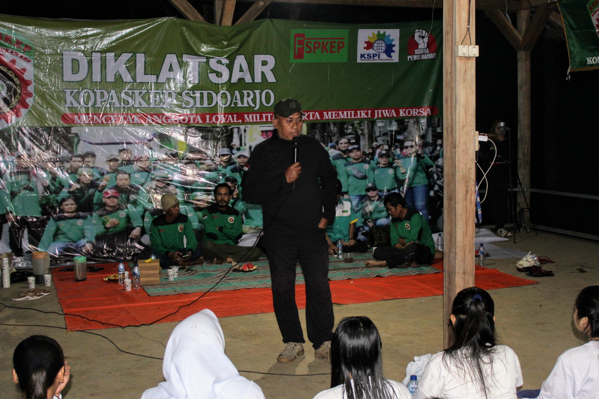 Diklatsar KOPASKEP Korcab Sidoarjo Digelar di Trawas, Perkuat Ideologi dan Disiplin Anggota