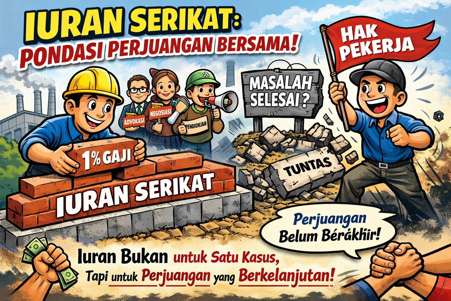 Iuran Anggota Serikat Pekerja Bukan Biaya Kasus, Melainkan Fondasi Perjuangan Berkelanjutan