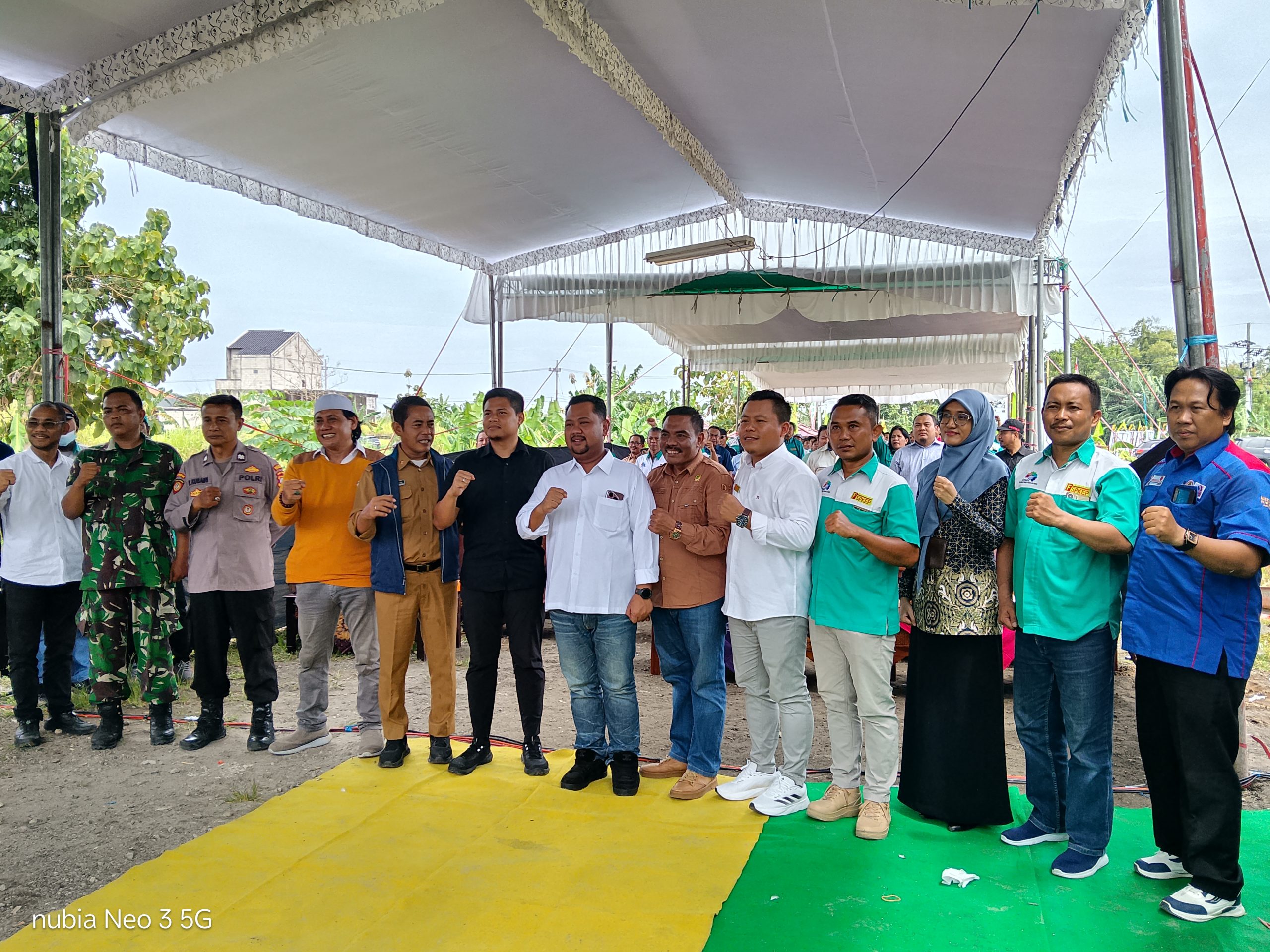 Bupati Gresik Fandi Akhmad Yani SE, Hadiri Peresmian Kantor Sekretariat DPC FSP KEP-KSPI Kabupaten Gresik