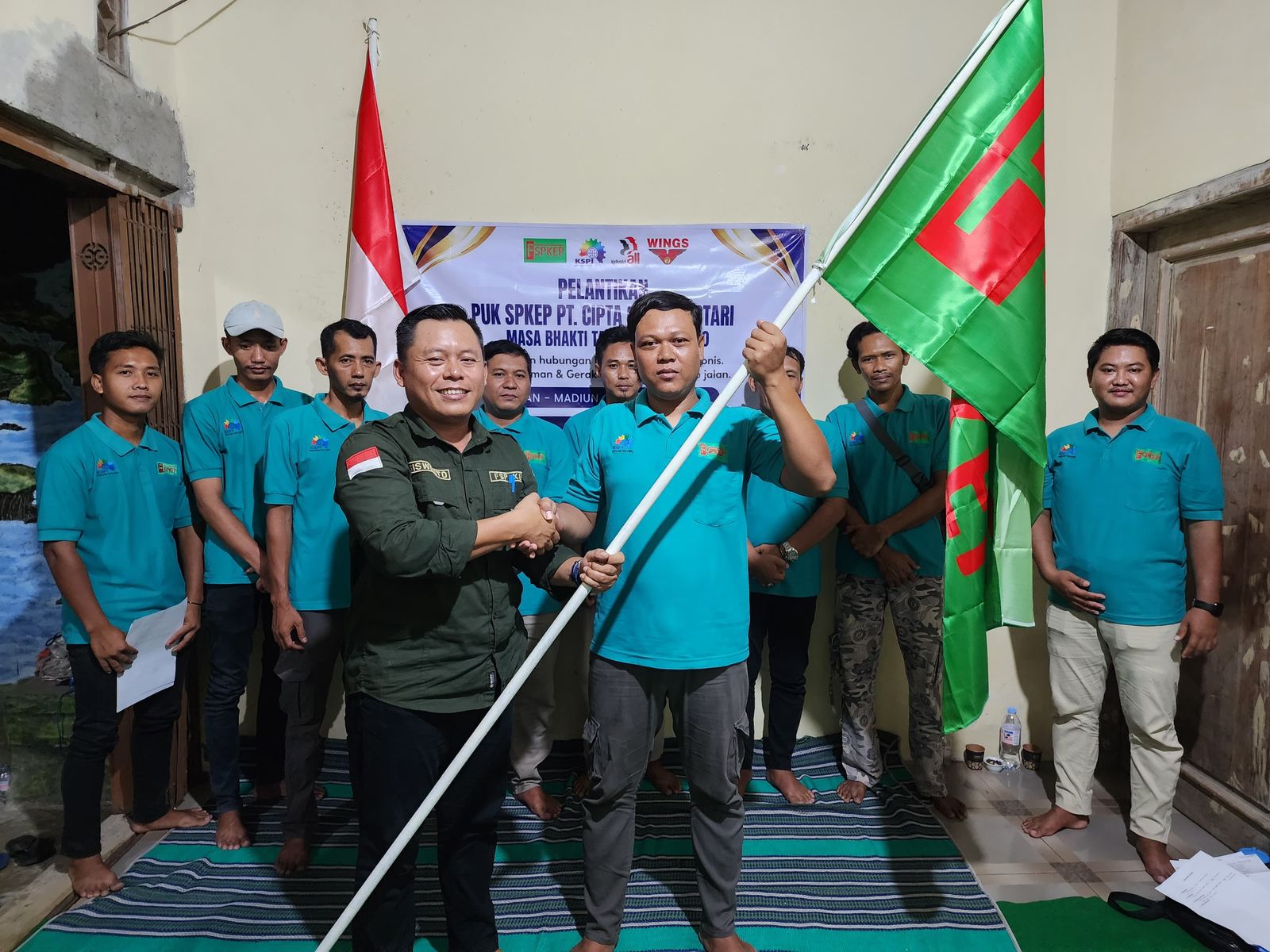 DPD FSP KEP-KSPI JATIM Resmi Melantik Pengurus PUK SP KEP PT. Cipta Gagas Lestari Kabupaten Madiun